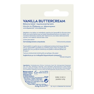 LIPOSAN | Lip Balm Vanilla Buttercream with Shea Butter 4.8g