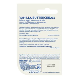 LIPOSAN | Lip Balm Vanilla Buttercream με Βούτυρο Καριτέ 4.8g