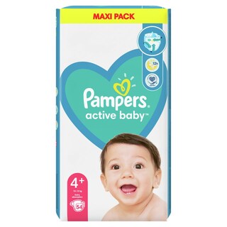 PAMPERS | PAMPERS ACTIVE BABY NO 4+ 54P MAXI