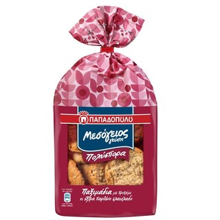 ΠΑΠΑΔΟΠΟΥΛΟΥ | ΜΕΣΟΓΕΙΟΣ ΓΕΥΣΗ | Παξιμάδια Πολύσπορα 350gr