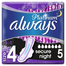 ALWAYS | Σερβιέτες Ultra Platinum Secure Night 5 Τεμάχια