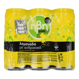 HBH | Αναψυκτικό Λεμονάδα Χωρίς Ζάχαρη Κουτί 6x330ml