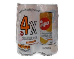 ΕΨΑ | ΑΝΑΨΥΚΤΙΚΟ ΠΟΡΤΟΚΑΛΑΔΑ ΚΟΚΚΙΝΟ ΜΕ ΑΝΘΡΑΚΙΚΟ ΚΟΥΤΙ 4 X 330 ML