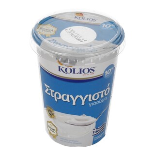 ΚΟΛΙΟΣ | ΓΙΑΟΥΡΤΙ ΛΕΥΚΟ ΣΤΡΑΓΓΙΣΤΟ 500 GR