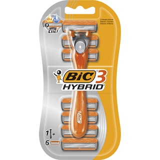 BIC | MEN CARE HYBRID SHAVERS+6T.REFILLS  +6T.REFILLS