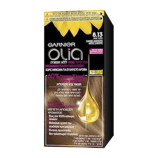 OLIA | Βαφή Μαλλιών Olia Mini Kit 8.13 Ξανθό Ανοιχτό Μπέζ Σαντρέ 1 Τεμ.