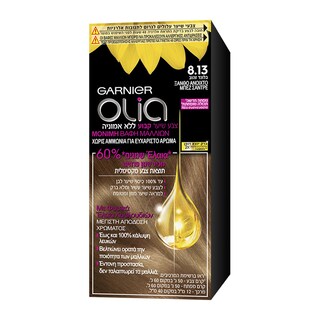 OLIA | Βαφή Μαλλιών Olia Mini Kit 8.13 Ξανθό Ανοιχτό Μπέζ Σαντρέ 1 Τεμ.