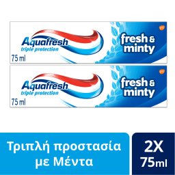 Οδοντόκρεμα Fresh & Minty 2x75ml