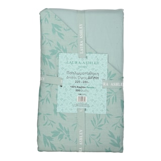 LAURA ASHLEY | Παπλωματοθήκη Διπλή Βαμβακερή Πράσινη 1 Τεμάχιο