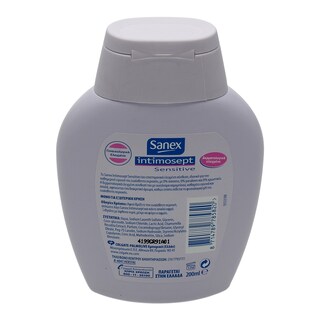 SANEX | ΛΟΤΙΟΝ ΚΑΘΑΡΙΣΜΟΥ ΕΥΑΙΣΘΗΤΩΝ ΠΕΡΙΟΧΩΝ INTIMOSEPT SENSITIVE 200 ML