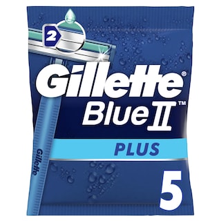 GILLETTE | BLUE II PLUS | Ξυριστική Μηχανή Μιας Χρήσης Plus 5 Τεμάχια