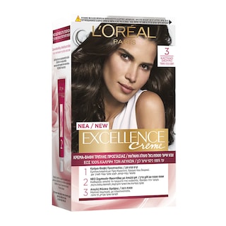 EXCELLENCE | Βαφή Μαλλιών Σετ Νο 3 1 Τεμάχιο
