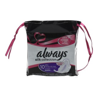ALWAYS | ΣΕΡΒΙΕΤΕΣ SILK ULTRA LONG PLUS 10 ΤΕΜ