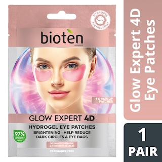 BIOTEN | Μάσκα Ματιών Glow Expert 4D Hydrogel Eye Patches 1 Τεμάχιο