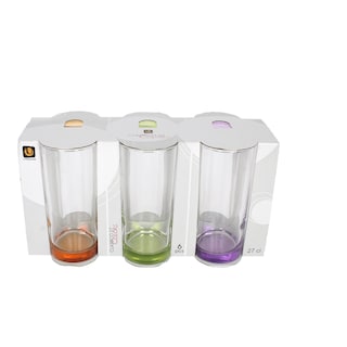 - | Ποτήρια Νερού Χρωματιστά 27cl 6 Τεμάχια