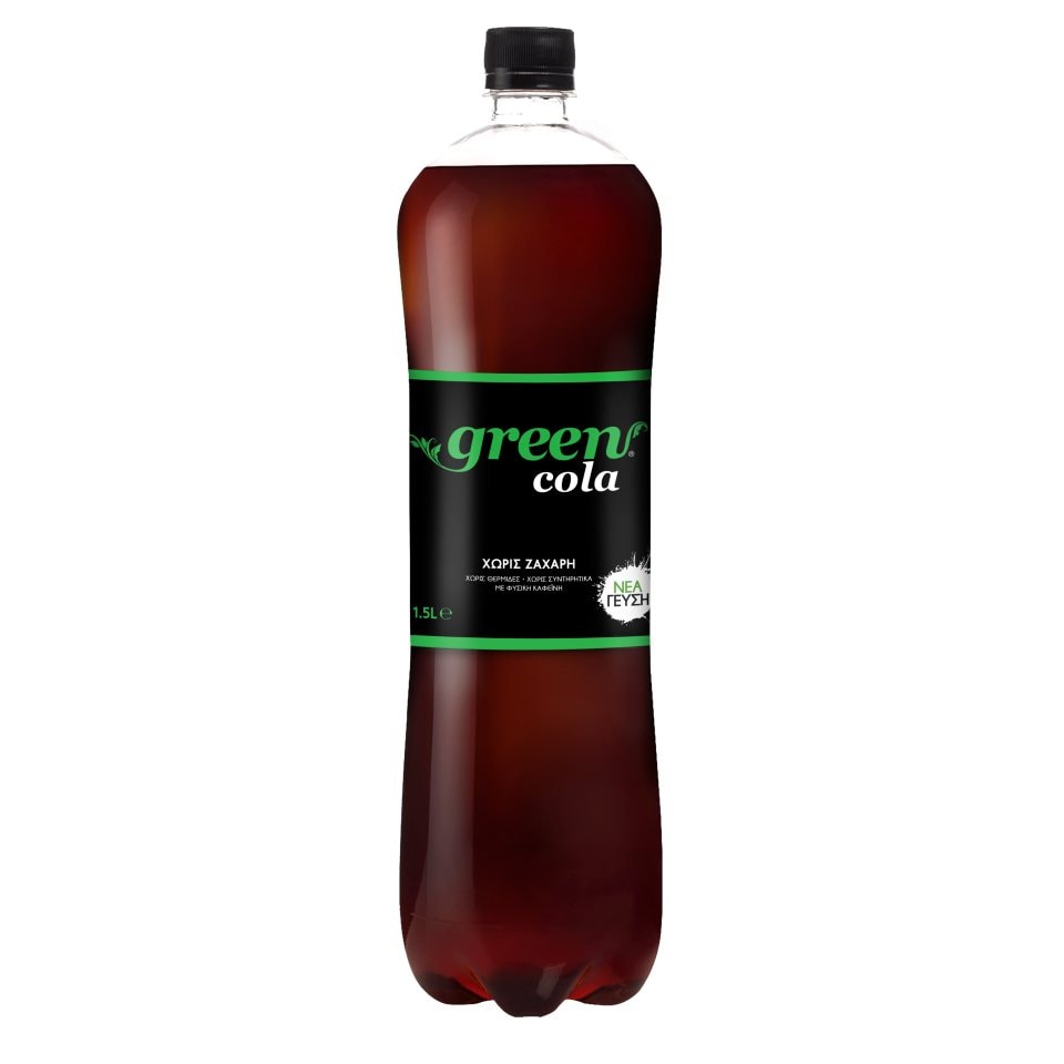 GREEN Αναψυκτικό Cola Στέβια Φιάλη 1.5lt