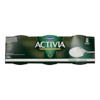 ACTIVIA | ΓΙΑΟΥΡΤΙ ΛΕΥΚΟ ΑΓΕΛΑΔΟΣ 2% ΛΙΠΑΡΑ 3 Χ 200 GR