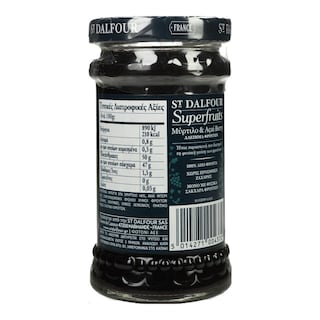 ST.DALFOUR | Μαρμελάδα Μύρτιλο και Ακάι Μπέρι 170g