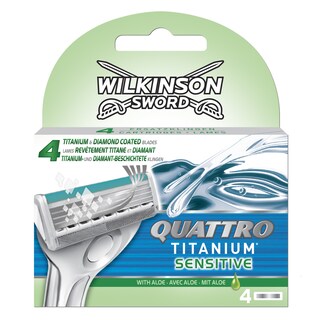 WILKINSON | TITANIUM | Ανταλλακτικά Ξυριστικής Μηχανής Titanium 4 Τεμάχια