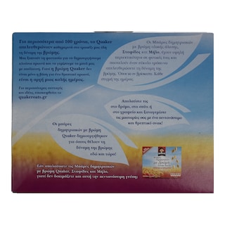 QUAKER | ΜΠΑΡΕΣ ΔΗΜΗΤΡΙΑΚΩΝ ΜΗΛΟ/ΣΤΑΦΙΔΑ 5 Χ 35 GR