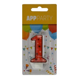 - | Κερί Γενεθλίων Νο1 1 Τεμάχιο