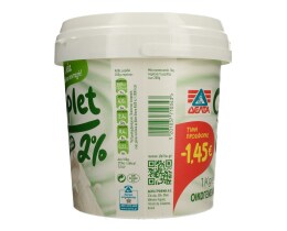 COMPLET | Γιαούρτι Αγελαδινό και Πρόβειο 2% Λιπαρά 1kg Έκπτωση 1.45Ε