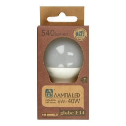 ΑΒ | Λάμπα Led Globe E14 5.5W 1 Τεμάχιο