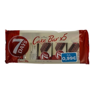 7DAYS | Cake Bar Κακάο 5 X 30gr