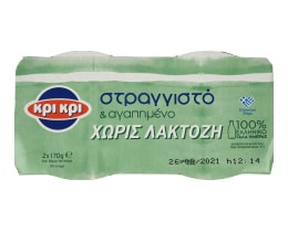 ΚΡΙ ΚΡΙ | Γιαούρτι Στραγγιστό 0% Χωρίς Λακτόζη 2x170g