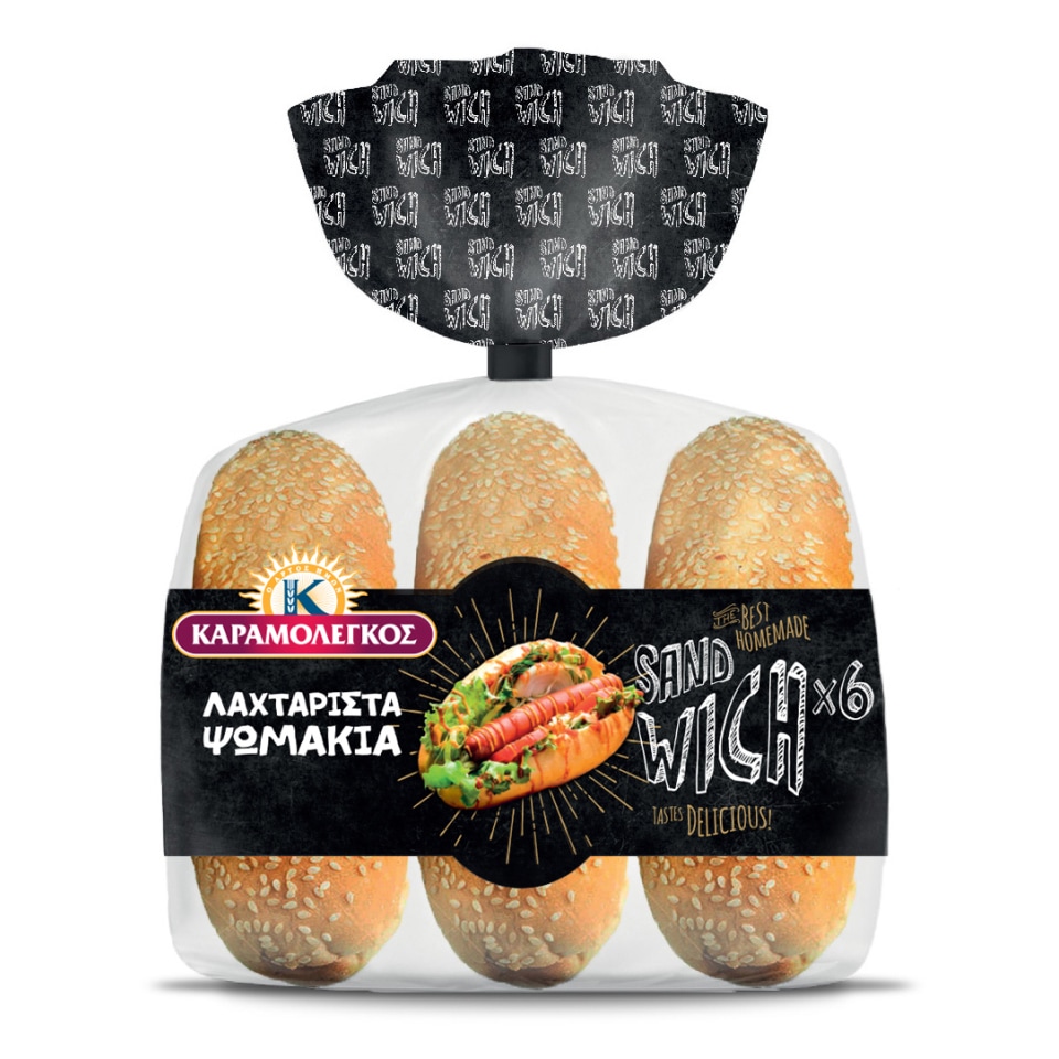 ΚΑΡΑΜΟΛΕΓΚΟΣ Ψωμάκια Sandwich 480g