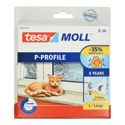 TESA | MOLL ΛΕΥΚΟ ΛΑΣΤΙΧO 6Μ 1ΤΕΜ.