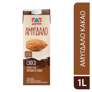 ΔΕΛΤΑ | Φυτικό Ρόφημα Αμύγδαλο Choco με Κακάο 1lt