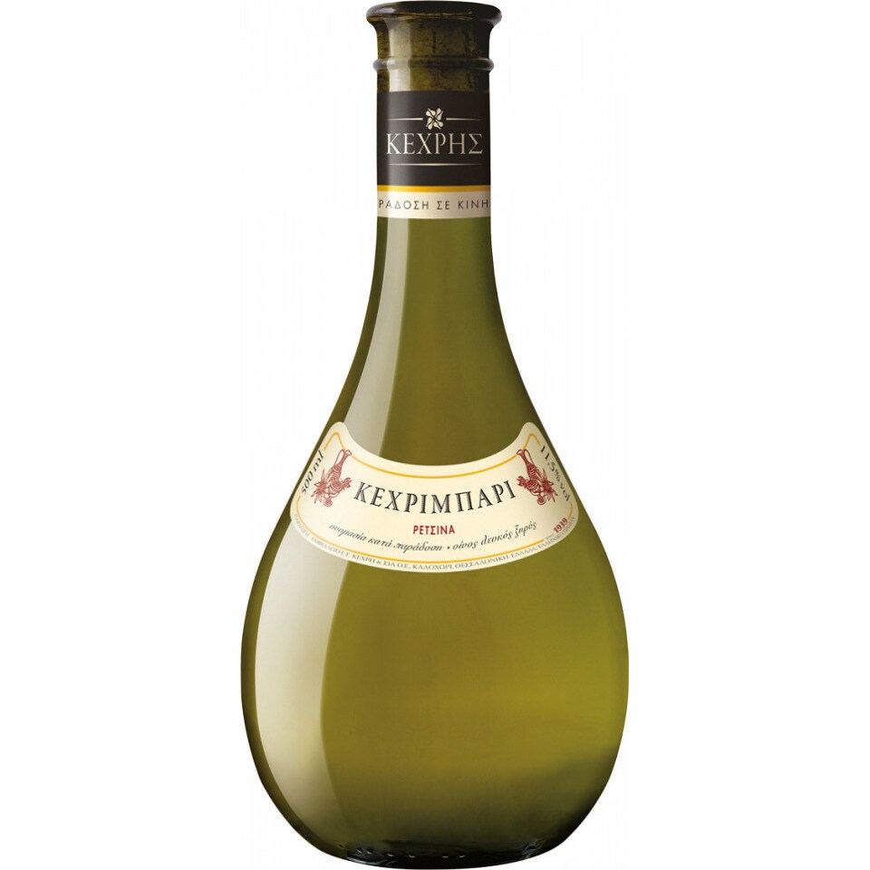 ΚΕΧΡΙΜΠΑΡΙ Οίνος Λευκός Ξηρός Ρετσίνα 500ml