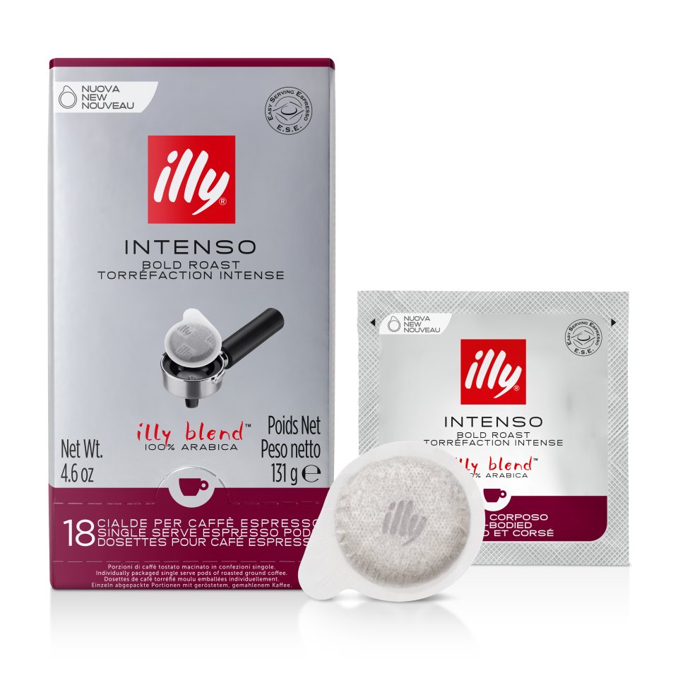 ILLY Καφές Espresso Αλεσμένος Μερίδες Intenso Bold Roast 131g