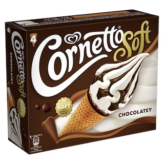 CORNETTO | Παγωτό Πύραυλος Chocolatey Βανίλια 4x81g
