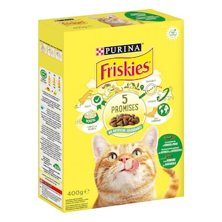 FRISKIES | Ξηρά Τροφή Γάτας Κουνέλι & Κοτόπουλο με Λαχανικά 400g
