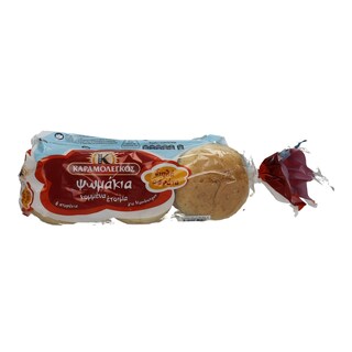 ΚΑΡΑΜΟΛΕΓΚΟΣ | ΑΡΤΟΣΚΕΥΑΣΜΑ HAMBURGER 6 ΤΕΜΑΧΙΩΝ 400 GR