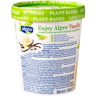 ALPRO | ALPRO ICE CREAM SOYA VANILLA  340GR / 500ML