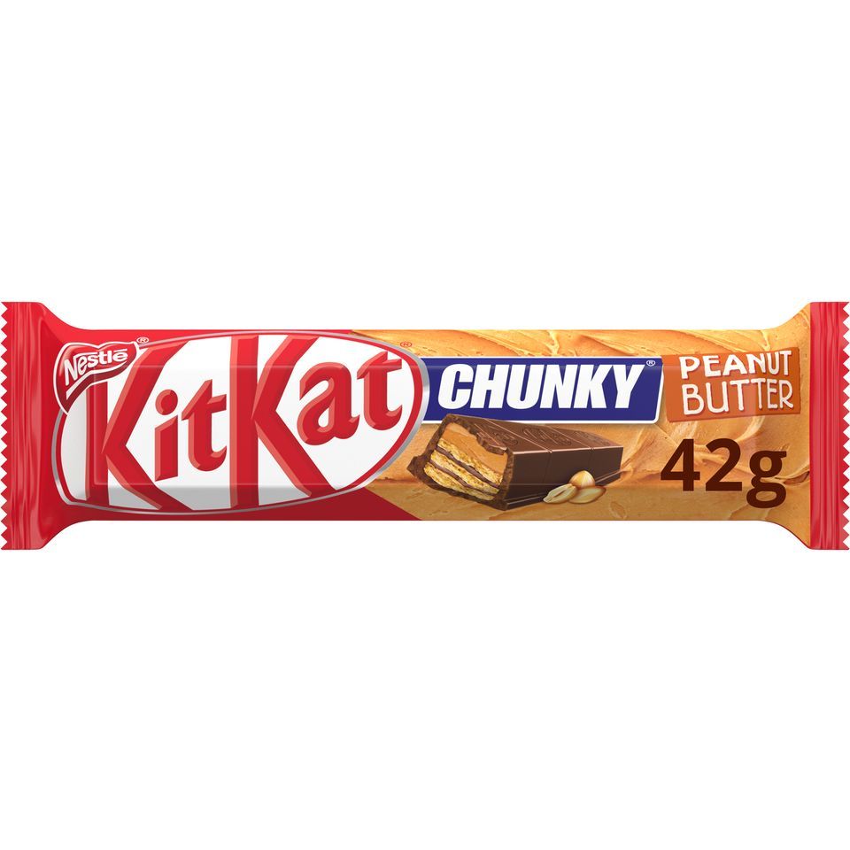 KITKAT Γκοφρέτα Chunky Φυστικοβούτυρο 42g