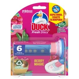 DUCK | FRESH DISCS | Block Λεκάνης WC Berry Magic Χωρίς Θήκη 36ml