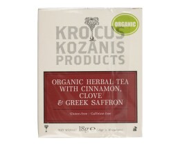 KROCUS | Ρόφημα Βιολογικό Κρόκος Κοζάνης & Κανέλα 10x1.8g