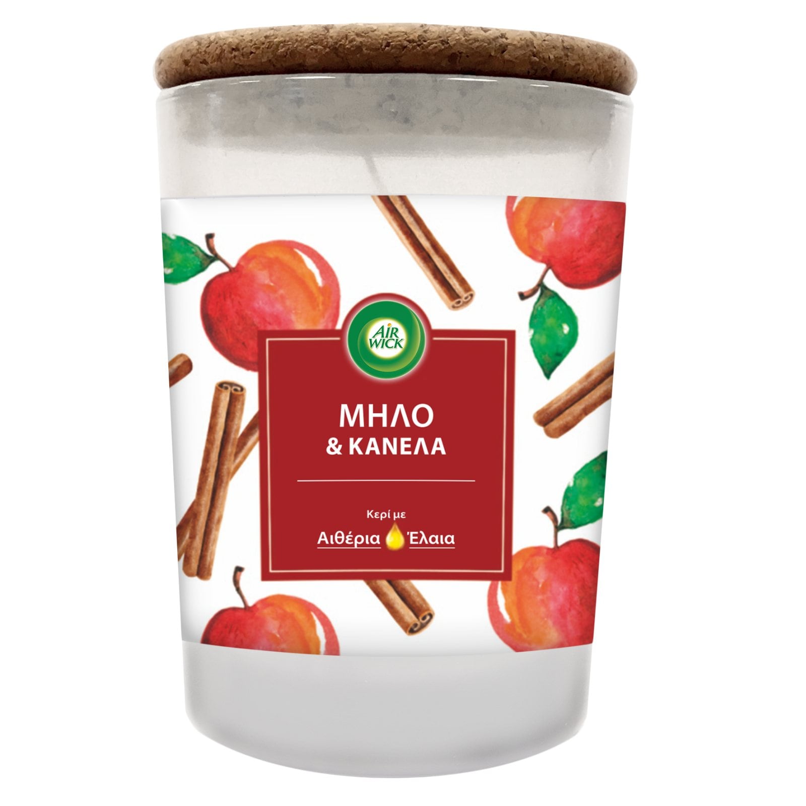 AIRWICK Αρωματικό Κερί Μήλο και Κανέλα 185g