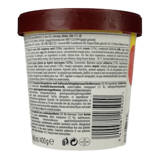 HAAGEN DAZS | Παγωτό Mango Raspberry 400g