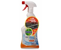 DETTOL | Καθαριστικό Spray Κουζίνας Αντιβακτηριδιακό Power & Pure 500ml + 250ml Δώρο