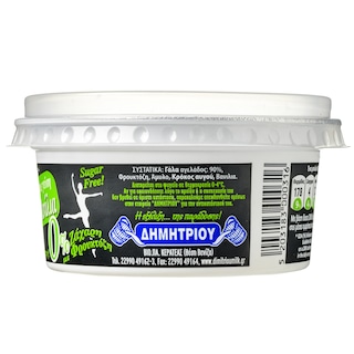 ΔΗΜΗΤΡΙΟΥ | Cream Vanilla 0% Sugar 180g