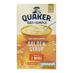 QUAKER | Νιφάδες Βρώμης Ολικής Άλεσης Golden Syrup 360g