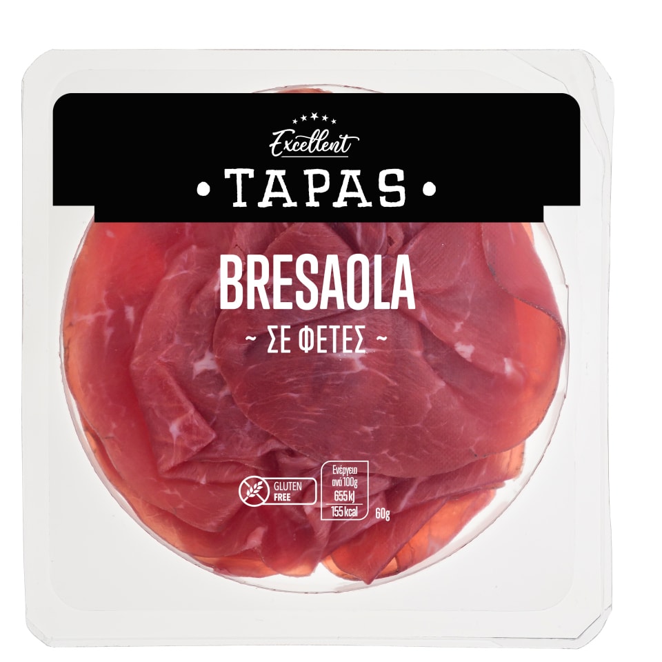 EXCELLENT TAPAS Bresaola Φέτες 60g