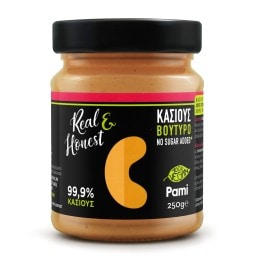 PAMI | REAL & HONEST | Κάσιους Βούτυρο Χωρίς Προσθήκη Ζάχαρης 250g