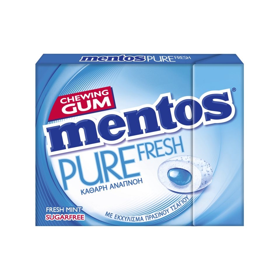 MENTOS Τσίχλες Pure Fresh Μέντα 30g