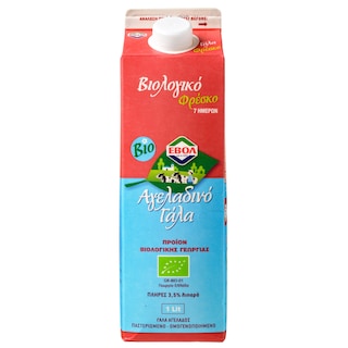 ΕΒΟΛ | Fresh Milk Organic Whole 3.5% Fat 1lt